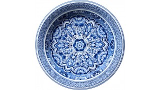 Covor rotund Delft Blue Plate 250 cm - Moooi Carpets